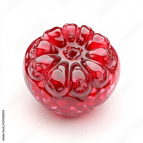 Obraz na płótnie Isolated fresh pomegranate. w salonie