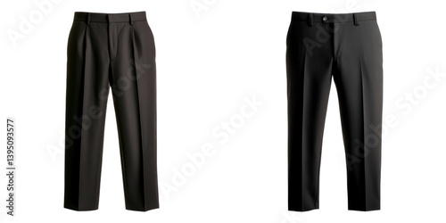 Tailored dress pants with sleek silhouette, perfect for formal occasions or professional settings. These versatile trousers