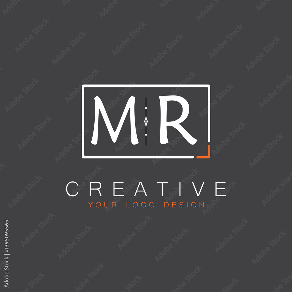 initial monogram logo for Creative with square style design.