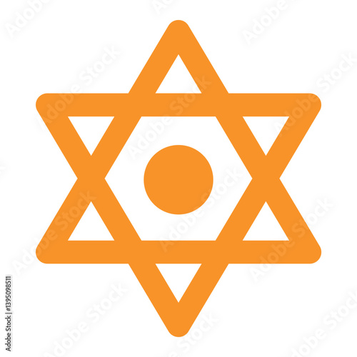 Star of David, isolated on white background