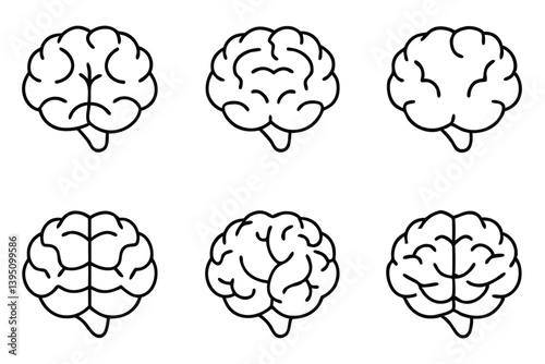 Brain plasticity line art showcasing neural pathways and mental flexibility.