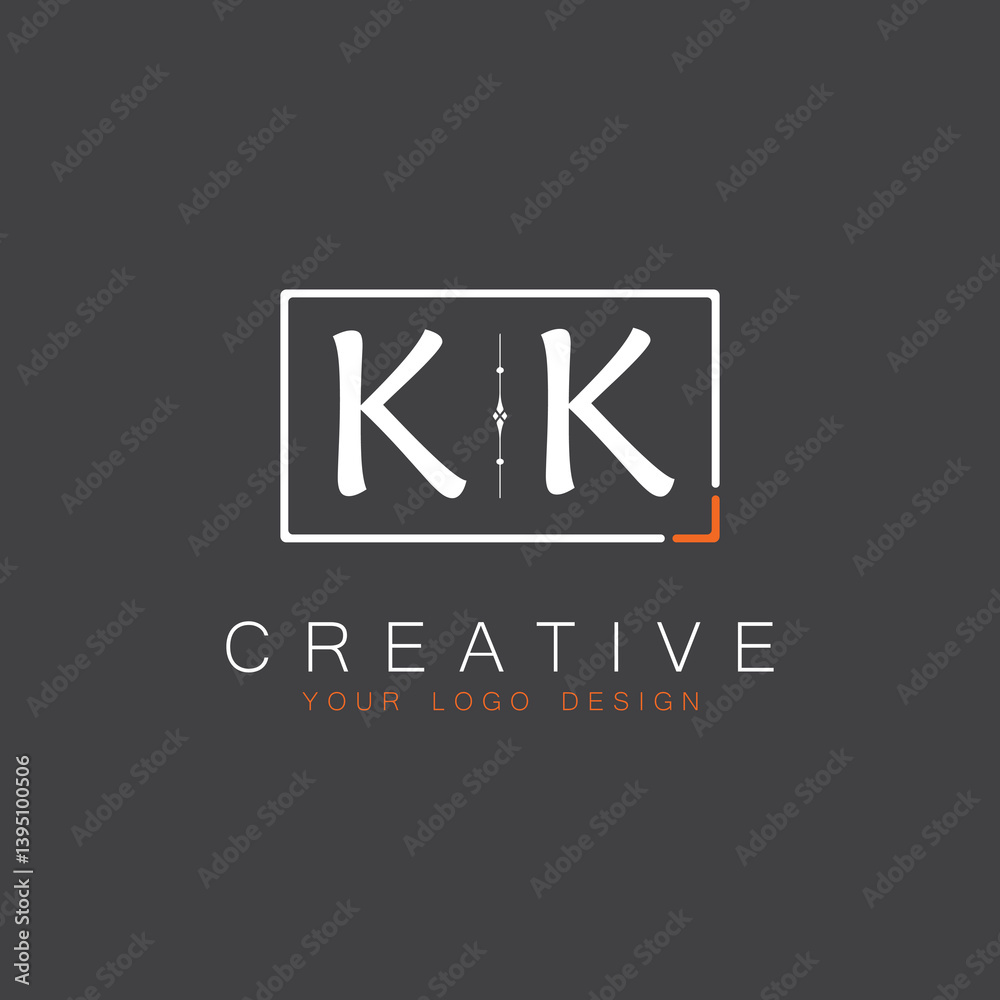 Fototapeta premium initial monogram logo for Creative with square style design.