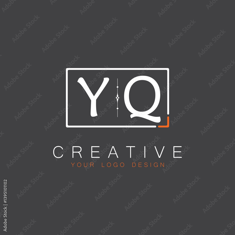 Fototapeta premium initial monogram logo for Creative with square style design.