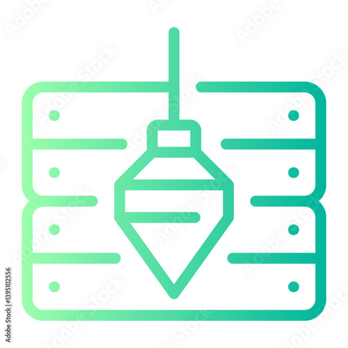 plumb bob gradient icon