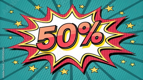 Bright comic-style graphic featuring a bold 