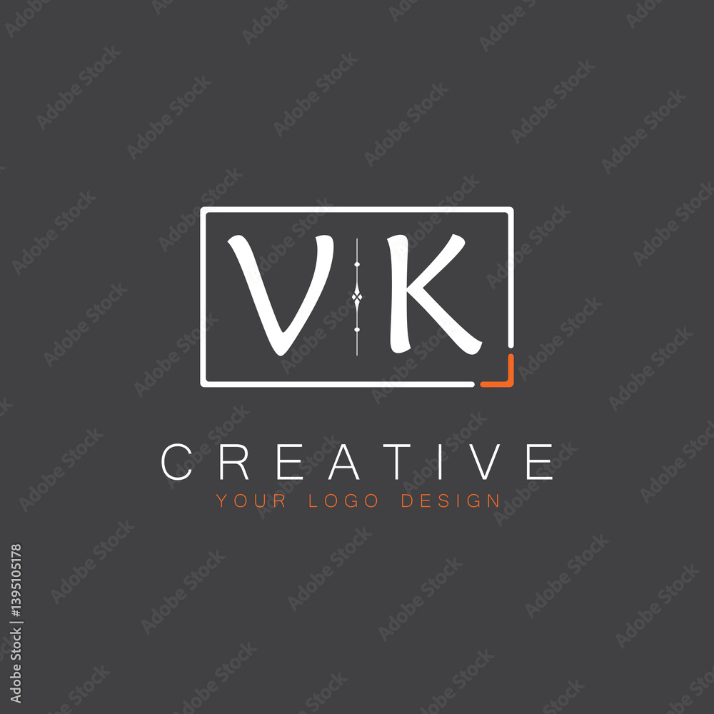 Fototapeta premium initial monogram logo for Creative with square style design.