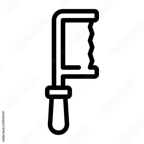 fretsaw line icon