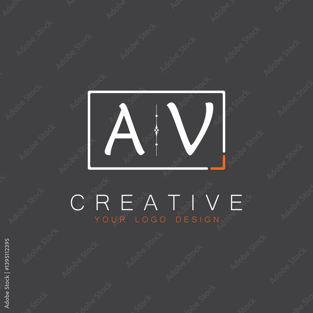 Fototapeta premium initial monogram logo for Creative with square style design.
