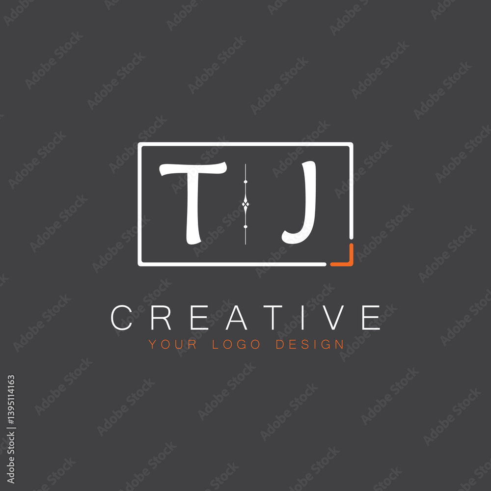 Fototapeta premium initial monogram logo for Creative with square style design.