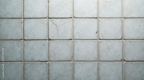 Wallpaper Mural Textured Light Grey Square Tiles Background Image Showing Subtle Cracks and Imperfections Torontodigital.ca