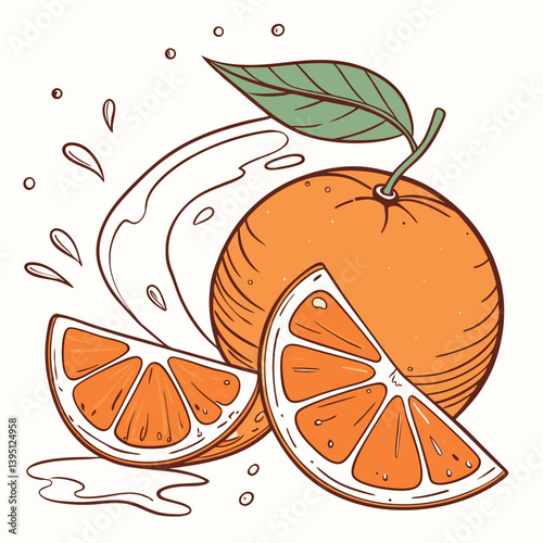 Tangerina fresca, suculento. Fundo branco com gotas de água, splash. Comidas, frutas maduras e frescas. 