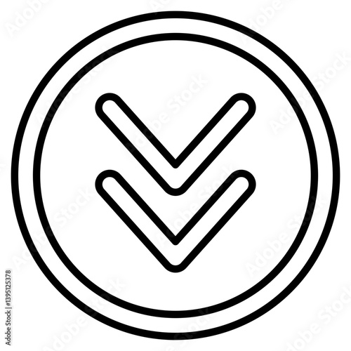 Download Icon. Editable Stroke