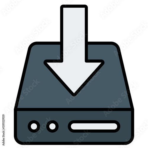 Download Icon. Editable Stroke