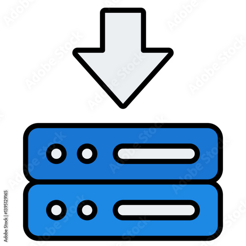 Download Icon. Editable Stroke