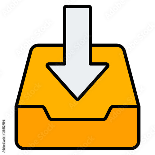 Download Icon. Editable Stroke