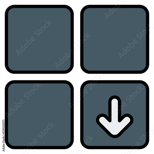 Download Icon. Editable Stroke