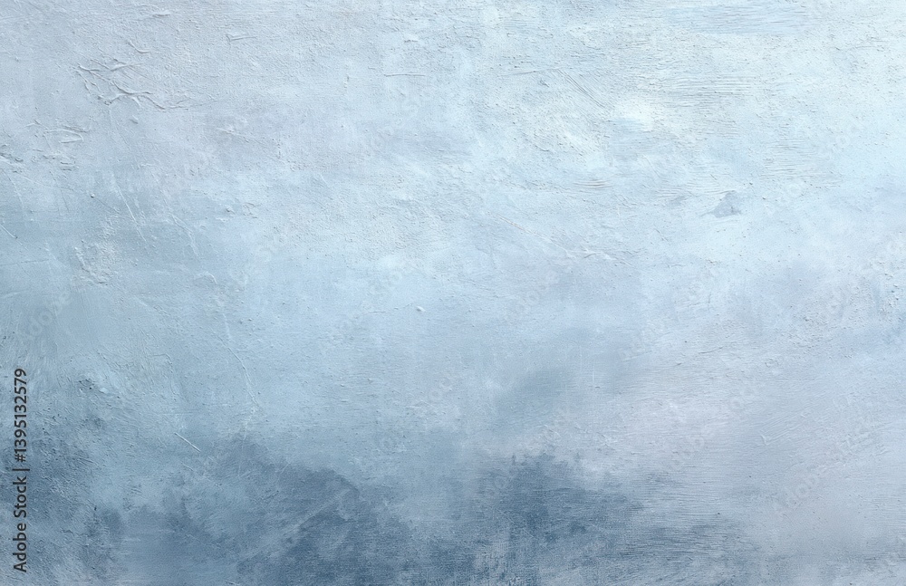 Fototapeta premium Abstract Blue and Gray Textured Painting for Modern and Calming Designs
