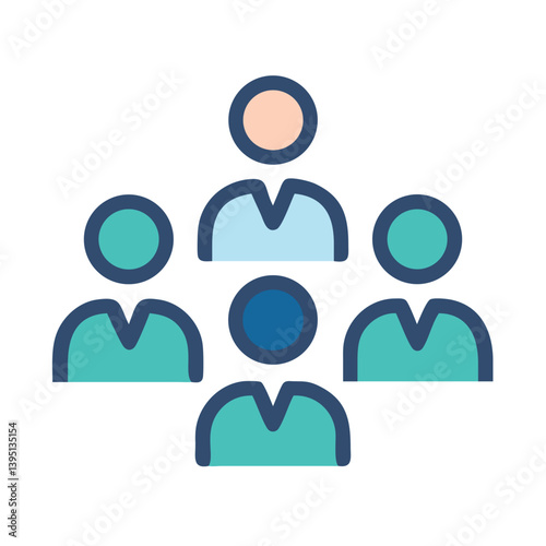 Group, Team, and Business Icon – Collaboration Symbol for Corporate, Office, and Workforce Concepts