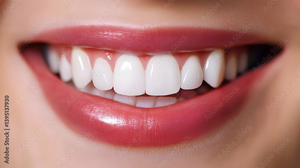 A close-up image of a perfect white smile, symbolizing dental health. Concepts : Dental aesthetics, oral hygiene, healthy smile, cosmetic dentistry, dental care, professional oral treatment, dental ma A close-up image of a perfect white smile, symbolizing dental health. Concepts : Dental aesthetics, oral hygiene, healthy smile, cosmetic dentistry, dental care, professional oral treatment, dental ma