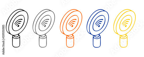 Social media icon vector. notification, like, comment, share symbol vector illustration