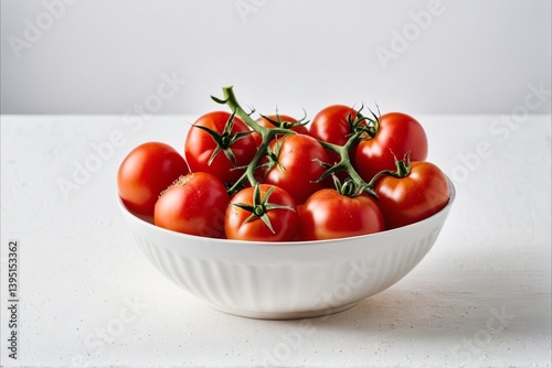 Fresh Organic Tomatoes on the Vine – Juicy Red Fruit for Healthy Recipes, Mediterranean Dishes, Farm-to-Table Meals, and Natural Lifestyle Food Concepts