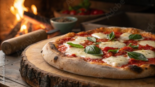 Wood-Fired Margherita Pizza...