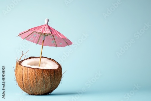 Wallpaper Mural Coconut drink, stylishly presented Torontodigital.ca