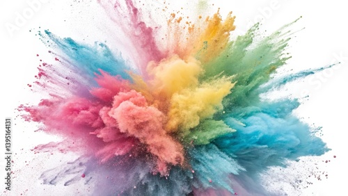 Rainbow Color Powder Explos...