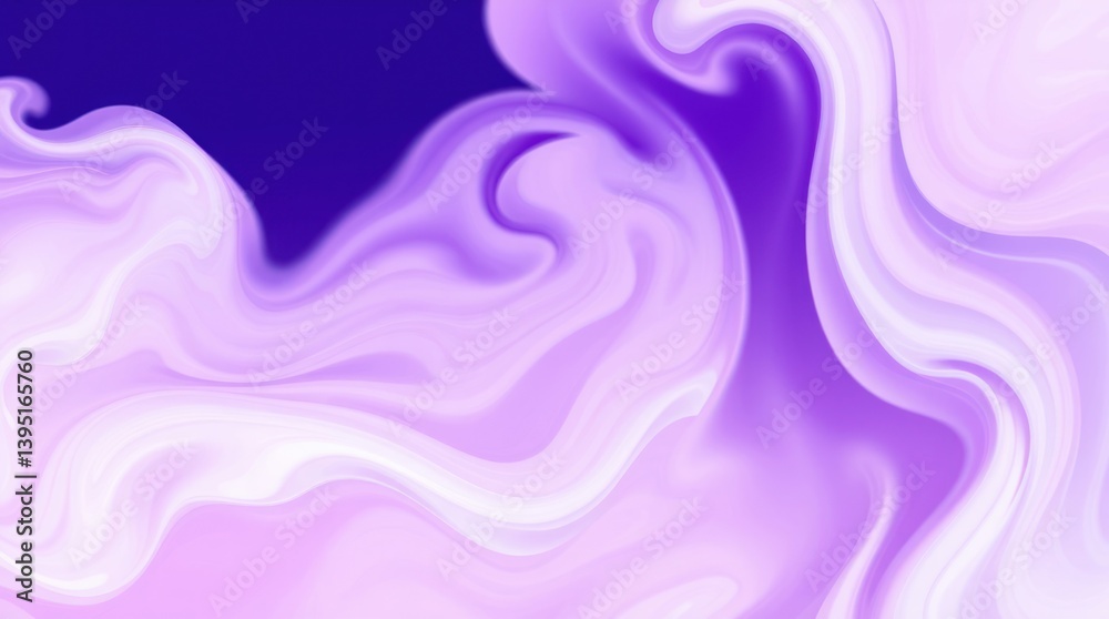 Abstract liquid swirl, vibrant purple and white Abstract liquid swirl, vibrant purple and white