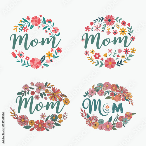 Floral Mom Wreath Designs for Mother's Day