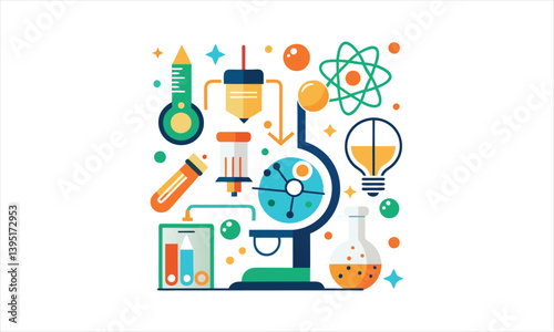  Colorful Scientific Laboratory Equipment