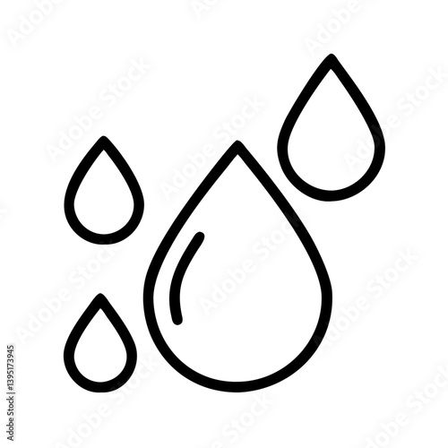 Water drops illustration vector design for graphic element and icon resources needs