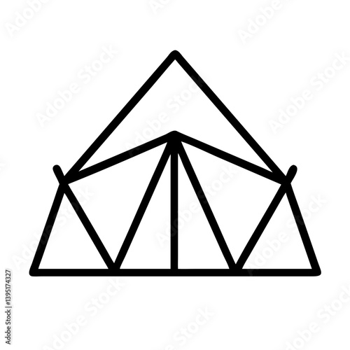 Geometric abstract art design with triangles modern shape and line illustration