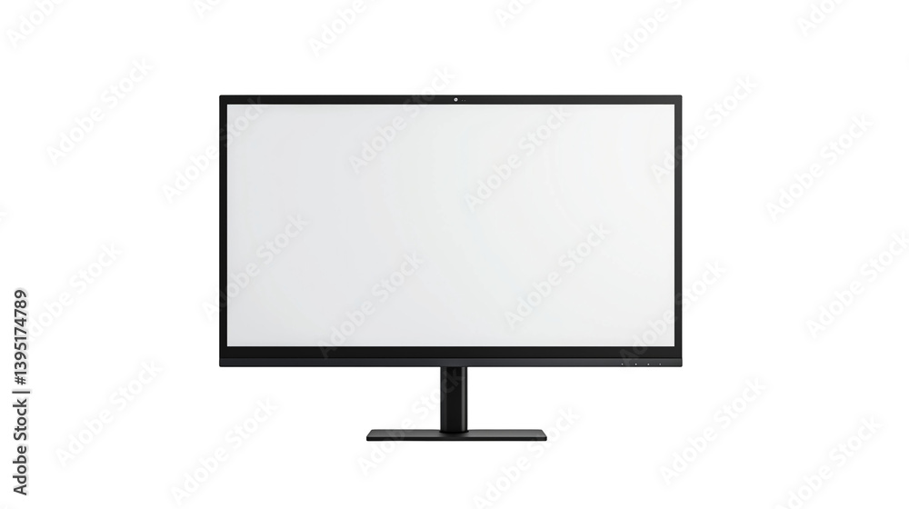Display screen mockup for presentation on a plain backdrop isolated on transparent background png Display screen mockup for presentation on a plain backdrop isolated on transparent background png