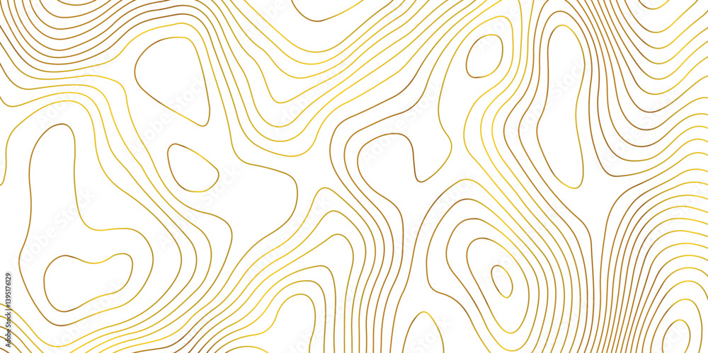 Fototapeta premium Abstract topographic map contour, white background and colorful wave lines pattern texture. geographic contour map grid backdrop paper texture. terrain path isolated on a background.