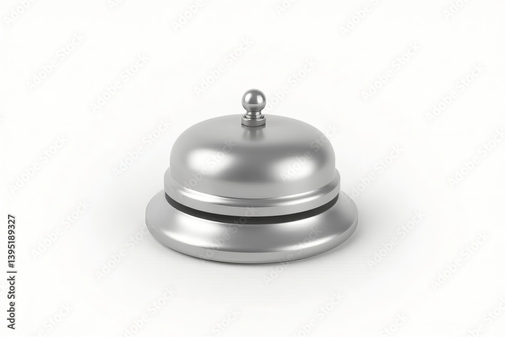 Hotel service bell isolated on white background- Hotel service bell isolated on white background-