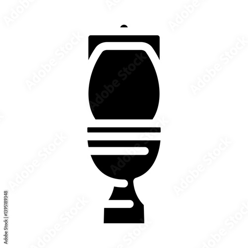 toilet diarrhea glyph icon vector illustration
