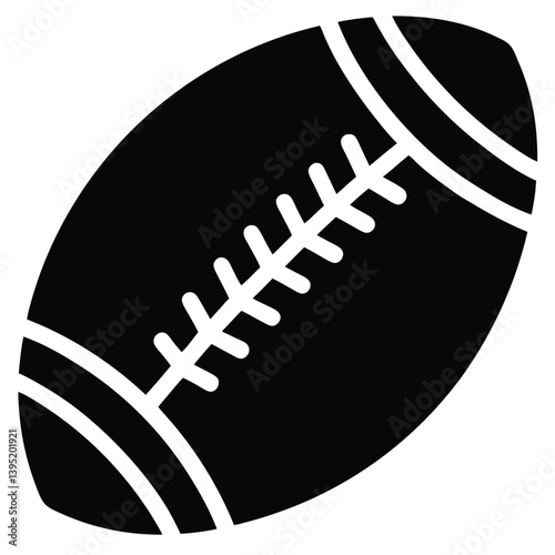 american football isolated on white