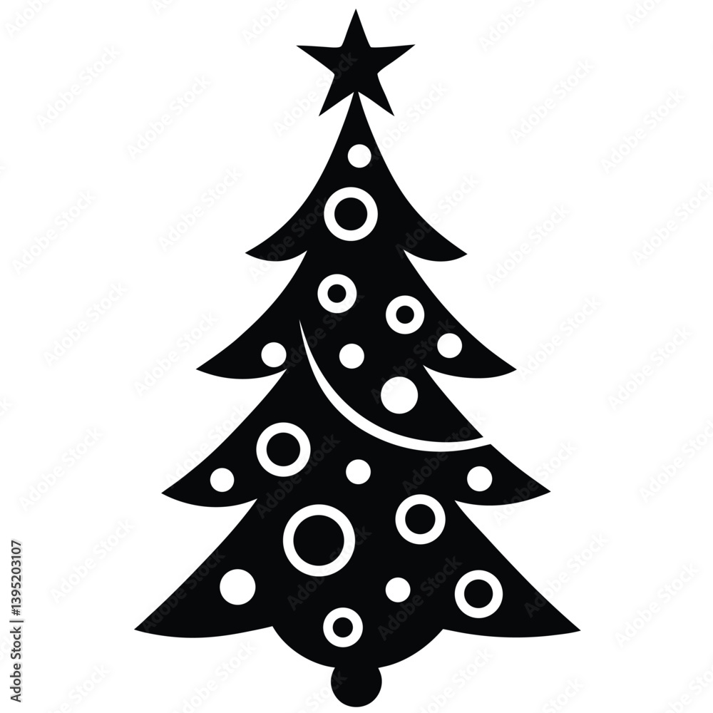 christmas tree vector illustration christmas tree vector illustration