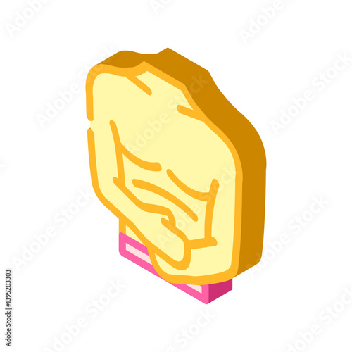 sick person holding stomach diarrhea isometric icon vector illustration