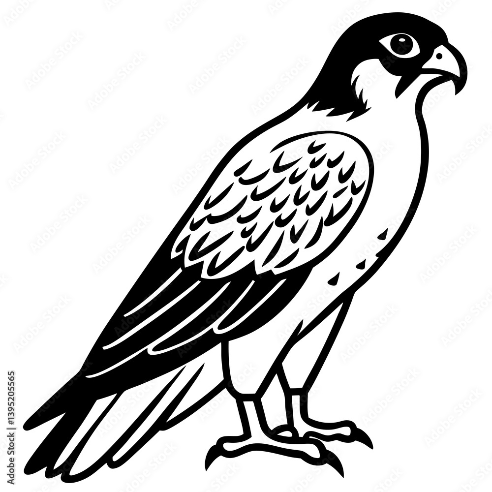 Obraz premium Minimalist kingfisher bird line art vector, elegant single-line drawing of a kingfisher bird, modern outline illustration, perfect for logos, tattoos, wildlife designs, nature-themed decor, branding, 