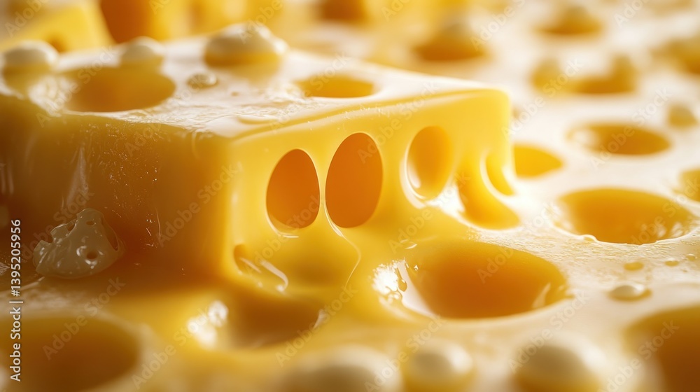 Melted cheese, holes, dripping