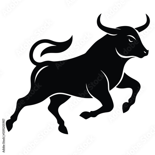 black bull vector