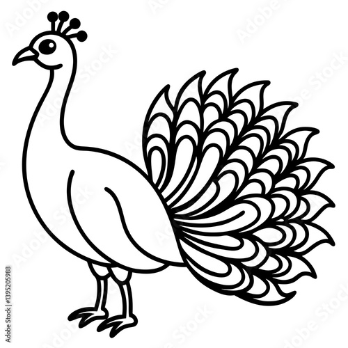 Wallpaper Mural Minimalist kingfisher bird line art vector, elegant single-line drawing of a kingfisher bird, modern outline illustration, perfect for logos, tattoos, wildlife designs, nature-themed decor, branding,  Torontodigital.ca