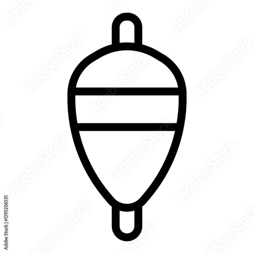 Fishing float icon. Vector line icon
