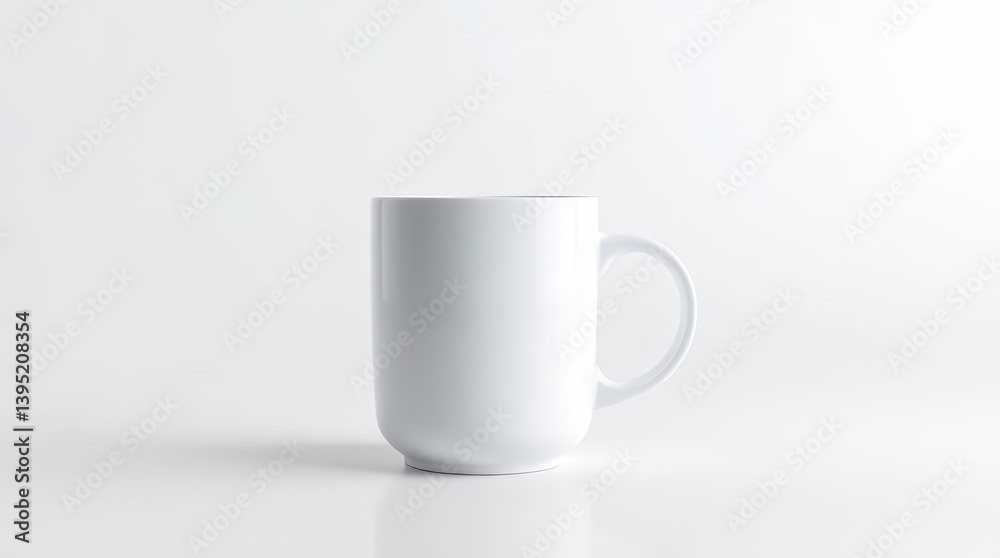 Steaming White Mug Illustration Steaming White Mug Illustration