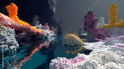 3d rendered enzyme inhibition mechanism a molecular biology experiment