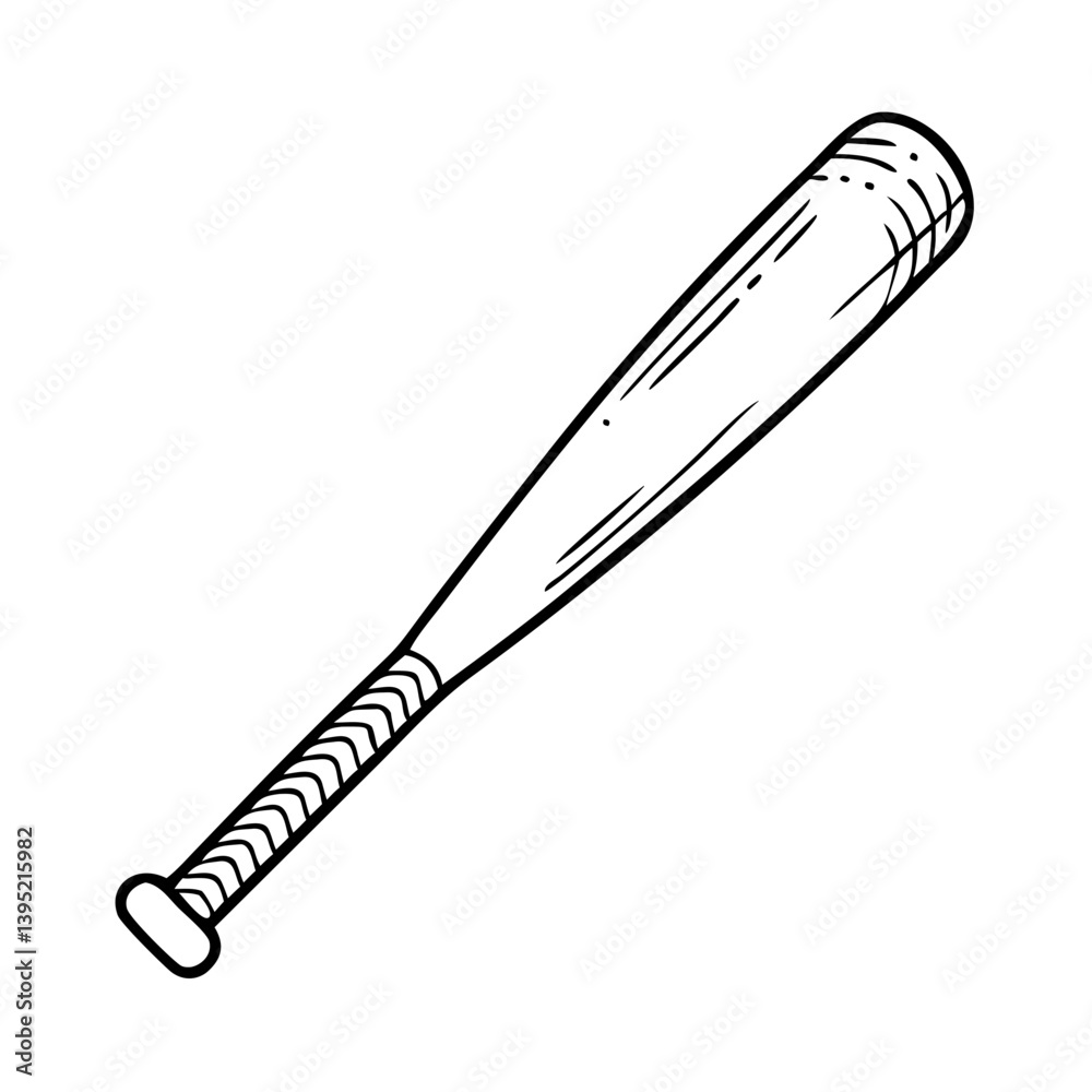 Fototapeta premium baseball bat icon, baseball bat vector illustration-simple illustration of baseball bat, perfect for baseball bat logos and icons