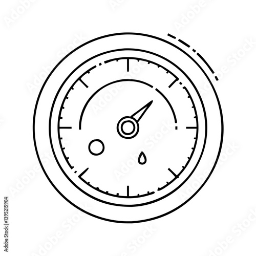 barometer icon, barometer vector illustration-simple illustration of barometer, perfect for barometer logos and icons