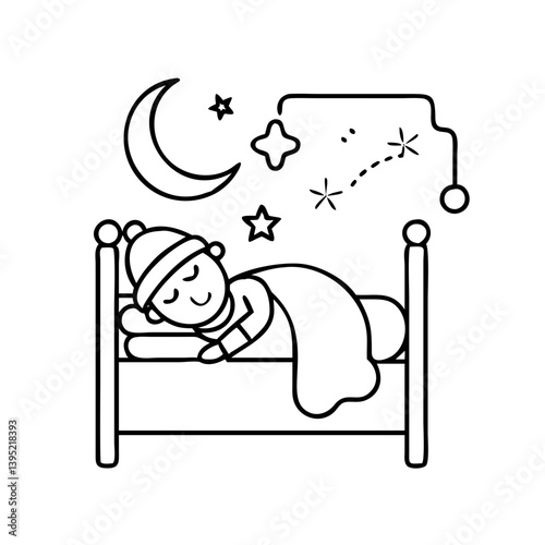 bedtime icon icon, bedtime icon vector illustration-simple illustration of bedtime icon, perfect for bedtime icon logos and icons